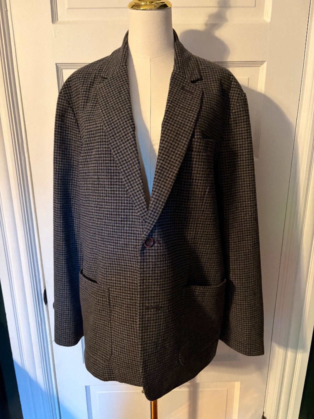 Grey Houndstooth/Check Blazer